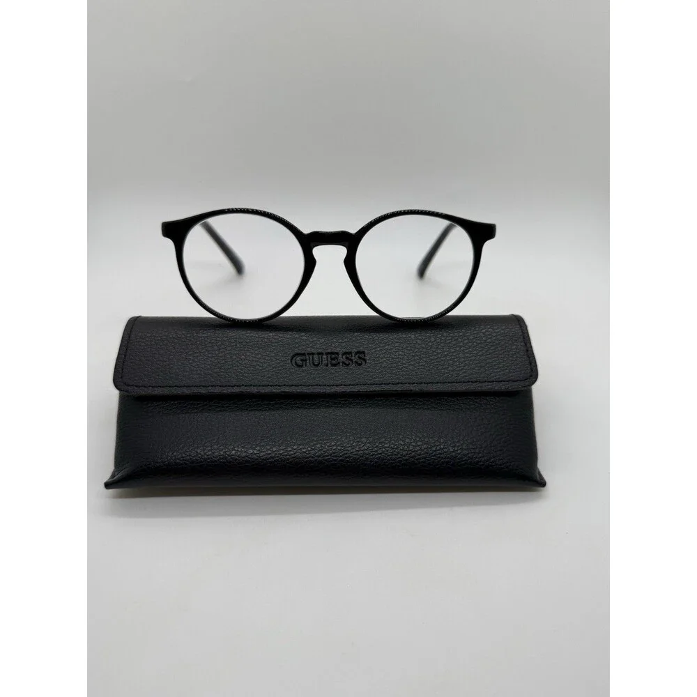 MODERN OPTICAL ACCORD BLACK AUTHENTIC EYEGLASSES FRAMES 49-20-140MM + Guess Case